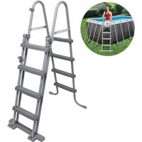 Bestway - Poolleiter Sicherheitsleitern Pool Einstieg Leitern Treppe 84/107/122 cm 122cm - 4 Stufen von Bestway