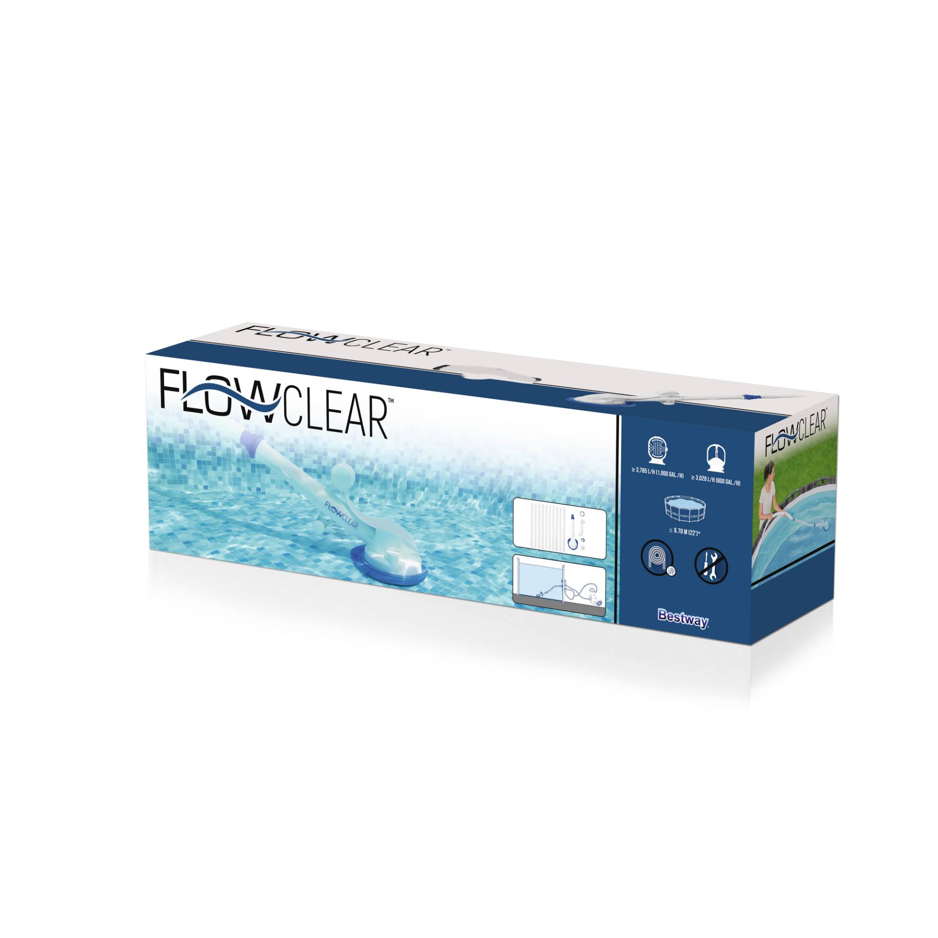 Bestway Poolsauger 'Flowclear™ AquaSweeper' weiß, für Poolgrößen bis 670 cm von Bestway