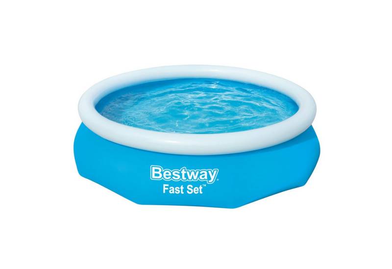 Bestway Quick-Up Pool Fast Set (Packung, ohne Zubehör, Ø 305 x 76 cm), Anschlussmöglichkeit eines Filtersystems (32 mm) von Bestway