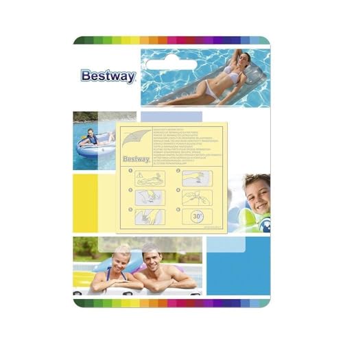 Bestway Selbstklebende Reparaturflicken 6,5 x 6,5 cm, 10 Stück Bestway Selbstklebende Reparaturflicken 6,5 x 6,5 cm, 10 Stück von Bestway