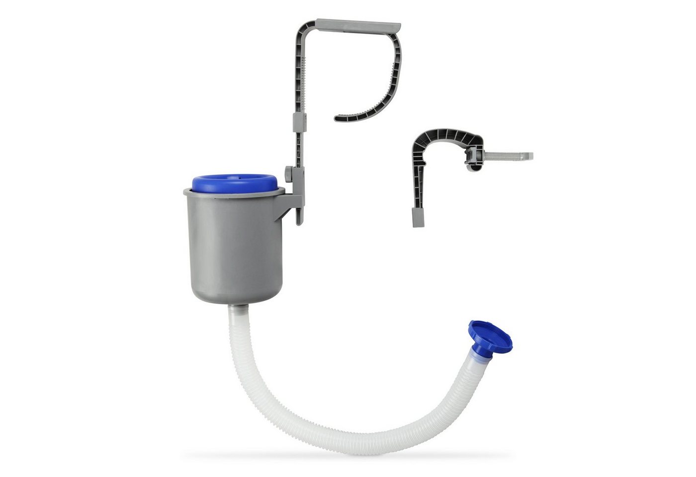 Bestway Skimmer POS-94840 (1 St., Oberflächenskimmer inkl. Befestigung, Poolschlauch, Anschlussadapter), Pool-Oberflächenskimmer, inkl. 2 Adapter, für Pools ab 2006 l/h von Bestway