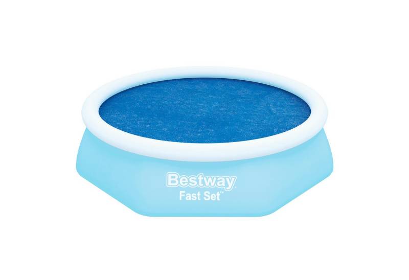 Bestway Solarabdeckplane Ø 210 cm (Packung, 1-St., Zur schnellen Erwärmung des Wassers bei Sonneneinstrahlung), blau, rund von Bestway