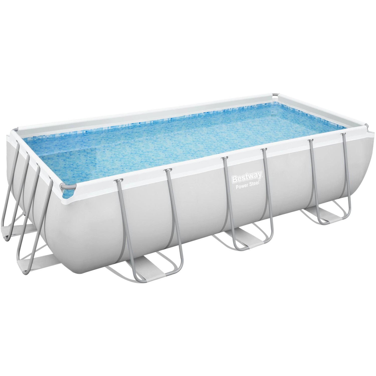 Bestway Stahlrahmenpool-Set Power Steel 404 cm x 201 cm x 100 cm Rechteckig Bestway Stahlrahmenpool-Set Power Steel 404 cm x 201 cm x 100 cm Rechteckig von Bestway