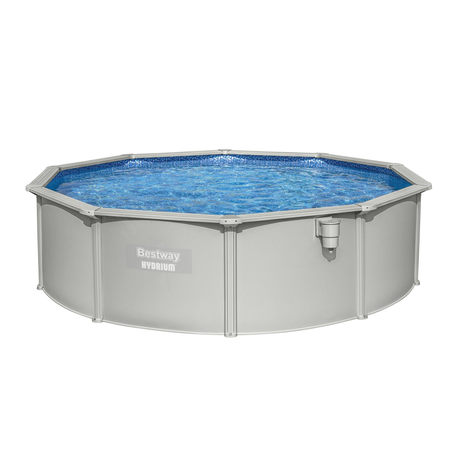 Bestway Stahlwandpool-Set 'Hydrium' Ø 460 x 120 cm mit Sicherheitsleiter und Sandfilteranlage von Bestway