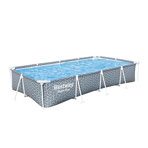 Bestway Steel Pro Frame Pool ohne Pumpe 366 x 201 x 66 cm, Blattform-Design, eckig Bestway Steel Pro Frame Pool ohne Pumpe 366 x 201 x 66 cm, Blattform-Design, eckig von Bestway