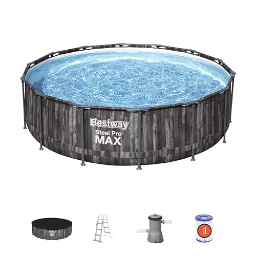 Bestway Steel Pro Max 14 x 42Zoll, 4,27 x 1,07 m, Pool Set, mehrfarbig 56088 Blau von Bestway