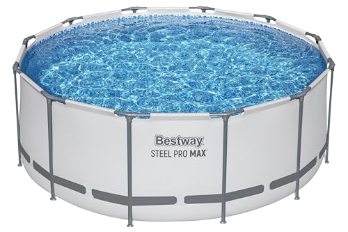 Bestway Steel Pro MAX Solo Pool ohne Zubehör 366 x 122 cm, lichtgrau, rund von Bestway