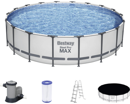 Bestway Steel Pro Max Aufstellpool Framepool Set Kartuschenfilteranlage Leiter B-Ware Bestway Steel Pro Max Aufstellpool Framepool Set Kartuschenfilteranlage Leiter B-Ware von Bestway