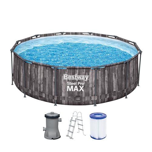 Bestway 5614X Pool Fuori Terra Steel Pro Max 366 x 100 cm, Blau von Bestway