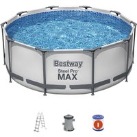 Bestway Steel Pro Max Röhren-Aufstellbecken 305x100 cm mit Leiter 76x119x163 cm Kartuschenfilter 1.249 L/H Bestway Steel Pro Max Röhren-Aufstellbecken 305x100 cm mit Leiter 76x119x163 cm Kartuschenfilter 1.249 L/H von Bestway