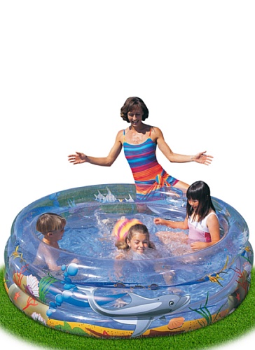 Bestway Transparent Sea Life Pool 170x53 cm, Planschbecken von Bestway