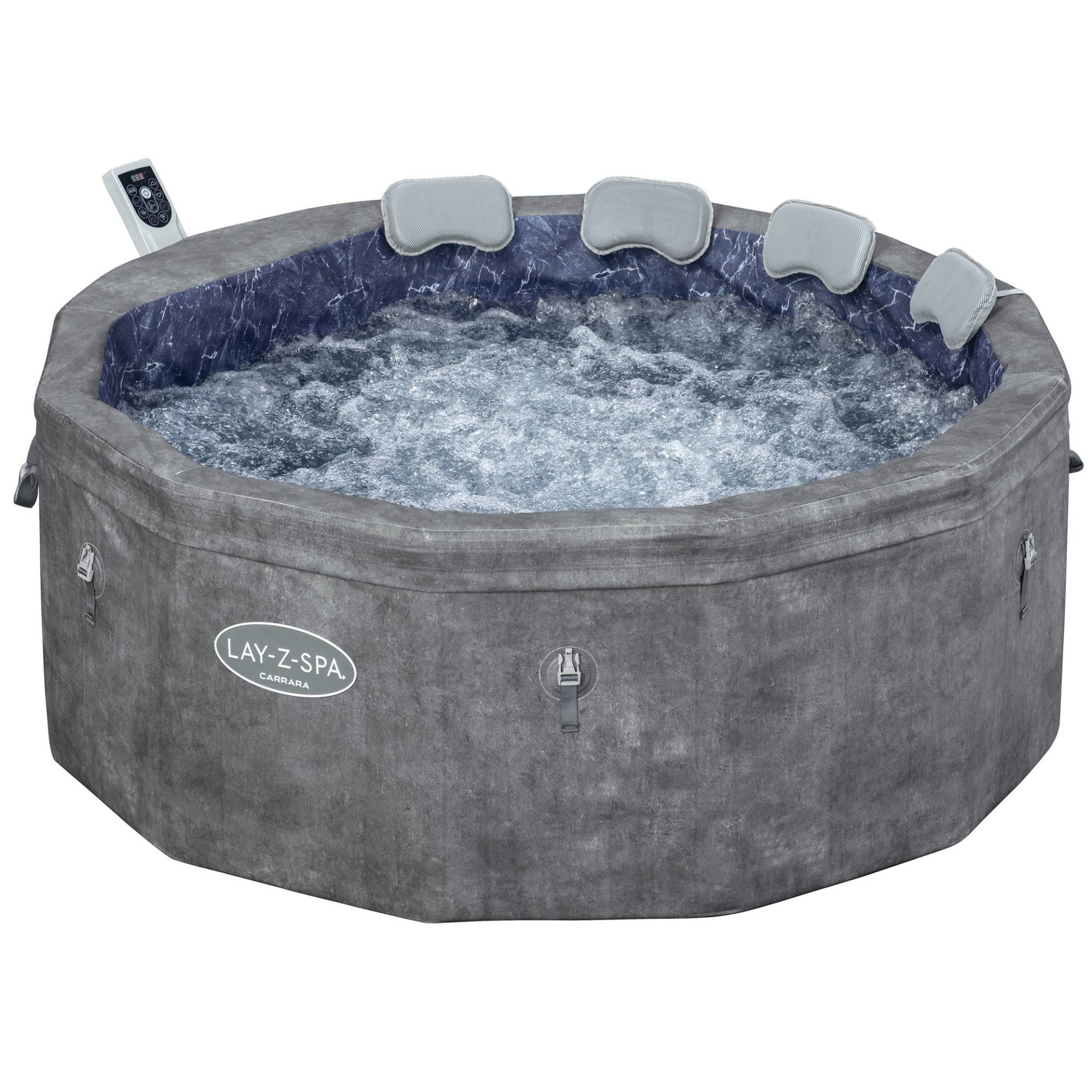 Bestway Whirlpool 'LAY-Z-SPA® Carrara AirJet™' Alabaster-Optik Ø 170 x 65 cm von Bestway