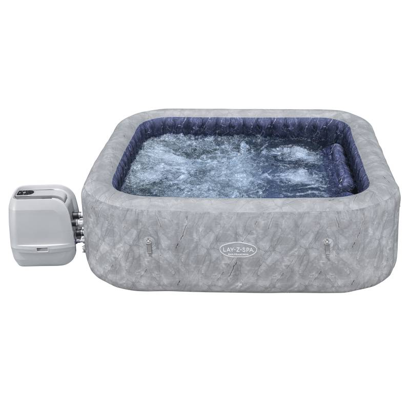 Bestway Whirlpool 'LAY-Z-SPA® San Francisco HydroJet Pro™' samtgrau 230 x 230 x 71 cm von Bestway