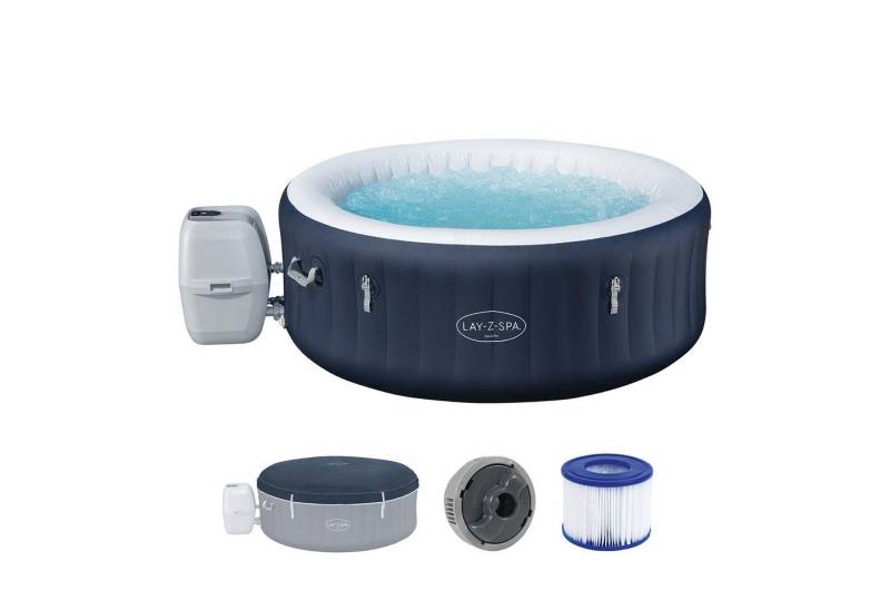 Bestway Whirlpool LAY-Z-SPA Miami AirJet™, (Packung, 1-tlg., Inkl. Pumpe und Adeckung), Integrierte Energiespardämmung, Ø 180 x 66 cm von Bestway