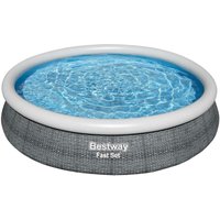 Bestway - Fast Set Rattan-Pool-Set mit Filterpumpe von Bestway