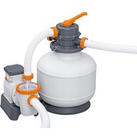 Bestway - gebraucht] Flowclear Sandfilteranlage Filterpumpe Poolpumpe Zeitschaltuhr Weiß B-Ware von Bestway