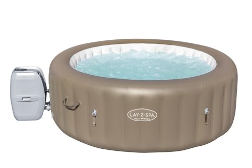 Bestway LAY-Z-SPA Palm Springs AirJet™ Whirlpool, 196 x 71 cm, 4-6 Personen, rund, Taupe von Bestway