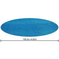 [NEUWERTIG] Bestway Solarabdeckplane Poolabdeckung Abdeckung Pool ø 462 Cm Blau Rund B-Ware von Bestway