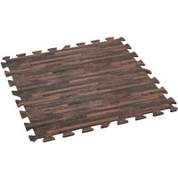 Pool-Bodenschutzfliesen Set 12 Stück á 50 x 50 cm, Holz-Optik (Palisander) von Bestway