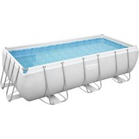 Power Steel™ Solo Pool ohne Zubehör 404 x 201 x 100 cm, lichtgrau, eckig von Bestway