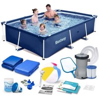 Rahmen-Gartenpool 259x170x61 cm 15-in-1-Set Bestway 56403N Rahmen-Gartenpool 259x170x61 cm 15-in-1-Set Bestway 56403N von Bestway