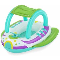 Bestway - Space Splash™ Kinder-Schlauchboot Raumschiff mit Sonnenschutzdach 107 x 112 cm von Bestway