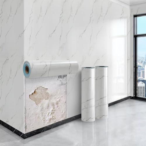 Beswitory 2 Rolle Selbstklebend Tapete Weiß Marmor Klebefolie Möbel Wandpapier Selbstklebende Wandaufkleber Dekorative Möbelfolie Selbstklebende Folie für Möbel Küche Schrank Wasserdicht 300x40cm Beswitory 2 Rolle Selbstklebend Tapete Weiß Marmor Klebefolie Möbel Wandpapier Selbstklebende Wandaufkleber Dekorative Möbelfolie Selbstklebende Folie für Möbel Küche Schrank Wasserdicht 300x40cm von Beswitory