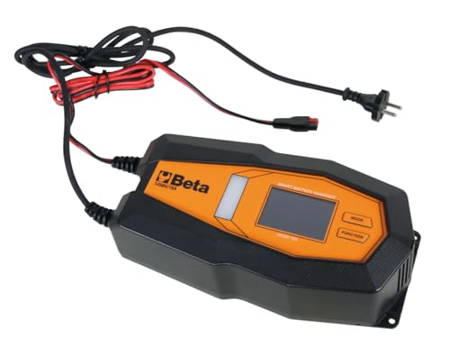 BETA 1498H/16A – 12-24V Multifunktions-Batterieladegerät für Blei- und Lithiumbatterien, mit LCD-Display und Sicherheitsschutz, 4-16A Ladestrom von Beta