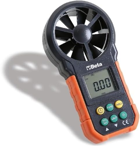 Beta 1760WM - Digitaler anemometer mit gebläsesensor mit rutsch- und stoßfestem gummigehäuse von Beta