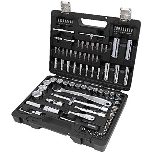 Beta 903E/C98 Werkzeugkasten Werkzeugkoffer Werkstatt Tool-Set (98-teilig, 45 Sechskant-Steckschlüssel, 35-Bits, 4 Sechskant-Stiftschlüssel, 14 Bestätigungswerkzeugen, Werkzeuge Made in Italy) von Beta