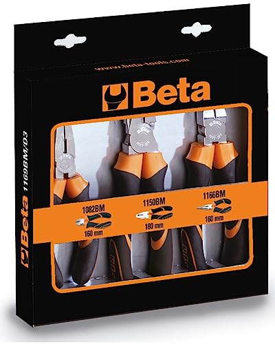 Beta 1169BM/D3 - Sortiment aus 1 universalzange, 1 zange mit langen halbrunden backen und 1 schneidzange von Beta