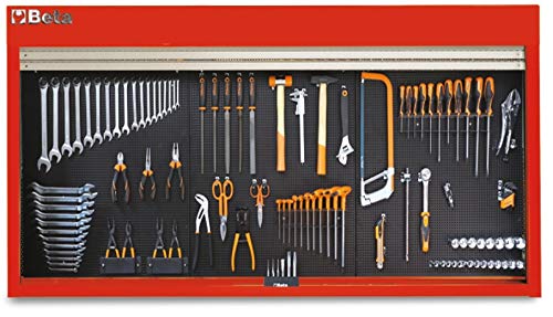 Beta C57SP Garage Wandhalterung Panel, Rot/Ausflug, einfarbig (Getaway Solids) von Beta