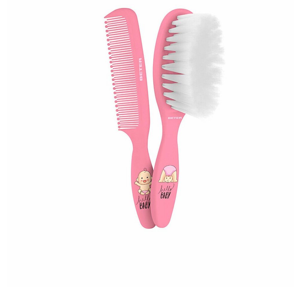 Beter Windeleimer Baby Brush And Comb Set Pink Beter Windeleimer Baby Brush And Comb Set Pink von Beter