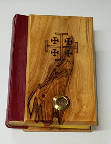 Bethlehem Gifts TM Biblia Biblia Olivenholz Biblia Red Letter King James Version Altes und neues Testament (spanische Version) von Bethlehem Gifts TM