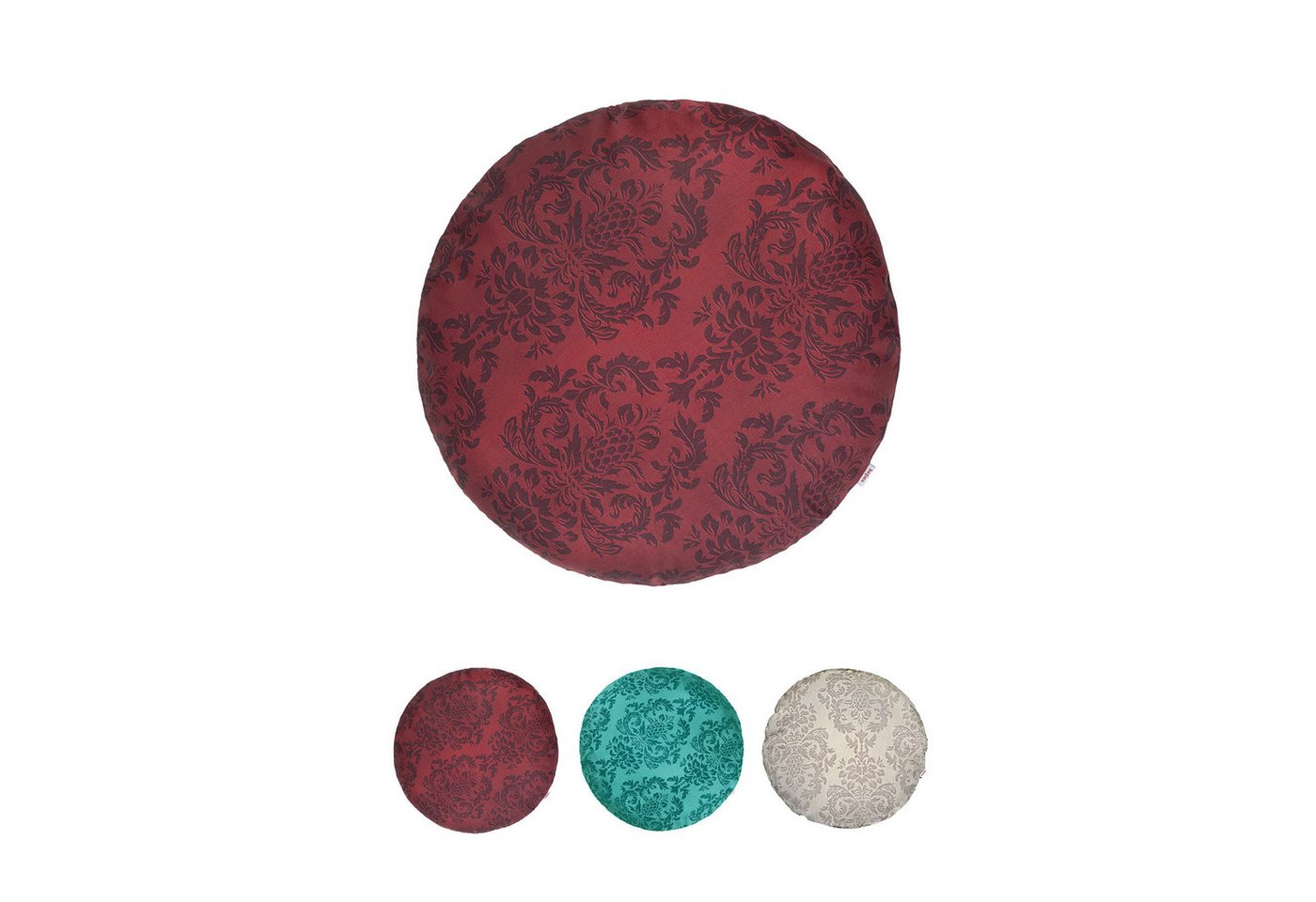 Kissenhülle Epoche, beties (1 Stück), runder Bezug verschiedene Größen und Farben Ornamente Ton in Ton von Beties