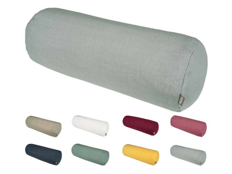 beties Nackenrollenbezug Leinen, (1 Stück), 100% Leinen Nackenrollenhülle ca. 15x40 cm mit Reißverschluss von Beties