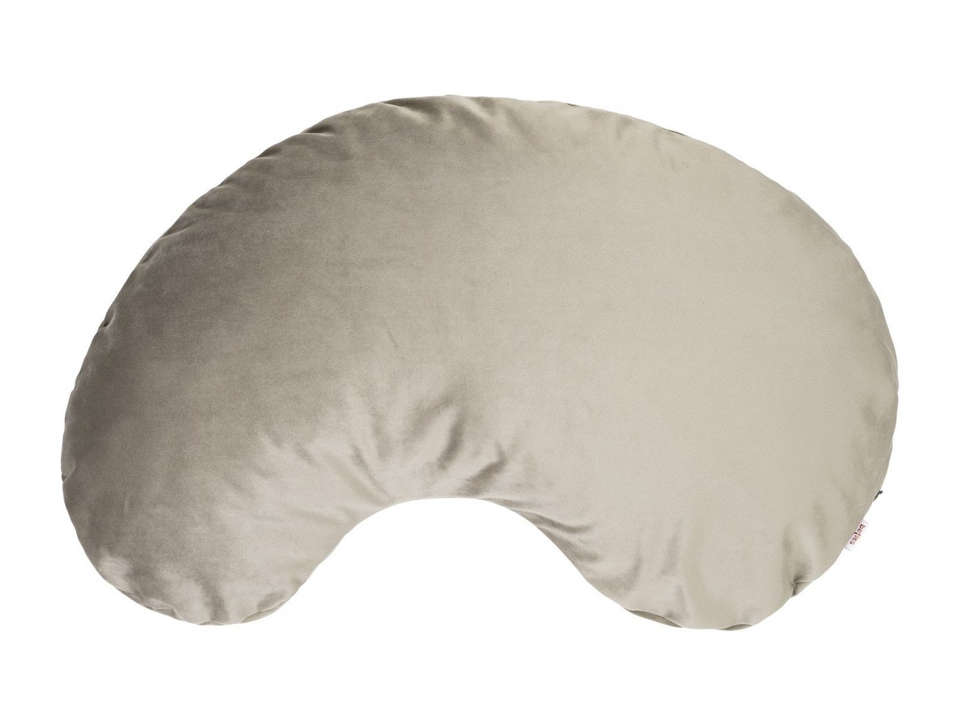 beties Nackenkissen Samt&Sonders, 1-tlg., 1 Stück, Nierenform Nacken- Lagerungs- Seitenschläferkissen Taupe von Beties