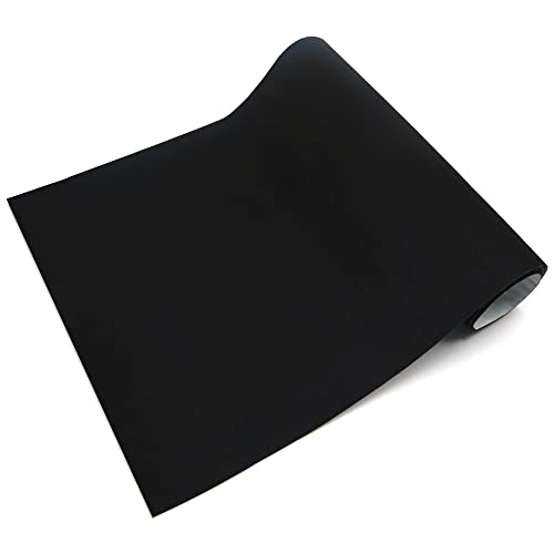 Betinyar 2 Stück selbstklebender Filzstoff, weicher Samt-Flock-Liner, schwarze Samtstoffrolle für Schmuckkästchen, Schubladen, Handwerk, DIY (je 35 x 100 cm) von Betinyar