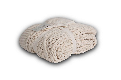 Bottega Tessile Sofadecke Ecru 130 x 170 cm von Homemania