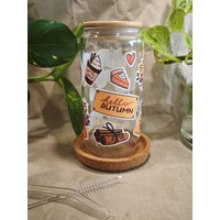 Trinkglas "Autumn Vibes" | Glass Daydrinking All Year Autumn Herbst Fall Season Coziness Cozy Teatime von BetonKollektiv