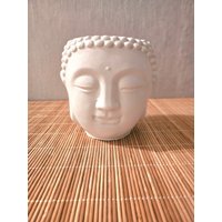 Buddha Pflanzgefäß Blumentopf Beton, Weiss Buddha Pflanzgefäß Blumentopf Beton, Weiss von BetonLiese24