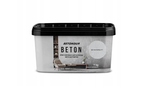Betondur BETON – Dekorative Wandbeschichtung mit Beton-Effekt – 7 kg – Farbe Aschgrau – Betonoptik für Innenräume – Loft & Industrial Design Betondur BETON – Dekorative Wandbeschichtung mit Beton-Effekt – 7 kg – Farbe Aschgrau – Betonoptik für Innenräume – Loft & Industrial Design von Betondur