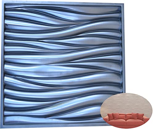 SvitMolds 3D02 Wellen-3D-Wandpaneel, Gips, Wandkunst, Dekor, Wandfliesen, Paneele von SvitMolds
