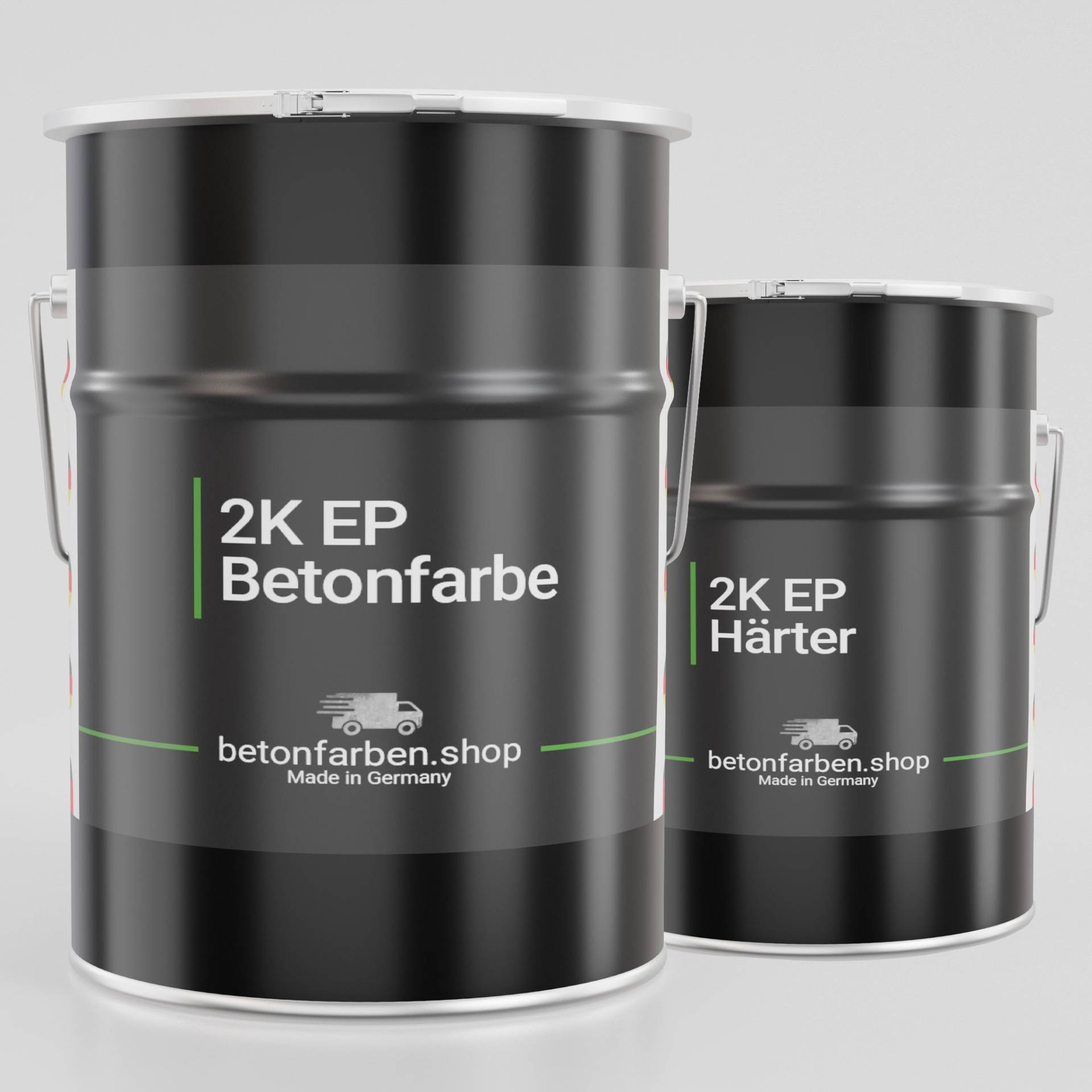 Betonfarbe 2K Epoxid | Innen & Außen, Boden & Wand | 14 Farben RAL3020 Verkehrsrot / 10kg für 60m² Betonfarbe 2K Epoxid | Innen & Außen, Boden & Wand | 14 Farben RAL3020 Verkehrsrot / 10kg für 60m² von Betonfarben Shop