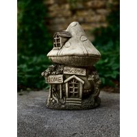 steinfigur Feenhaus Fairy House Feen Feenhäuser Fairys Groß von BetonhexeShop