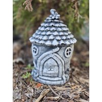 steinfigur Feenhaus Fairy House Feen Feenhäuser Fairys von BetonhexeShop