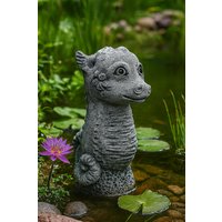 steinfigur Gartenfigur Seepferdchen Seepferd Gartendeko von BetonhexeShop