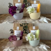 Tee Geschenkset - Sommer Edition | Handgemachtes Deko-Set Mit Tee, Kerze & Blumendeko, Geschenkidee, Eistee Tee Geschenkset - Sommer Edition | Handgemachtes Deko-Set Mit Tee, Kerze & Blumendeko, Geschenkidee, Eistee von BetonideenBySu