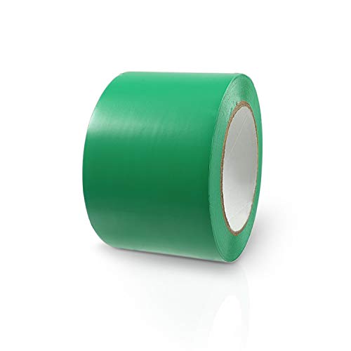 Betriebsausstattung24 Bodenmarkierungsband - Markierungsband für den Innen- & Außenbereich - Selbstklebend - PVC - Farbe: grün - BxL: 7,5 cm x 33,0 m von Betriebsausstattung24