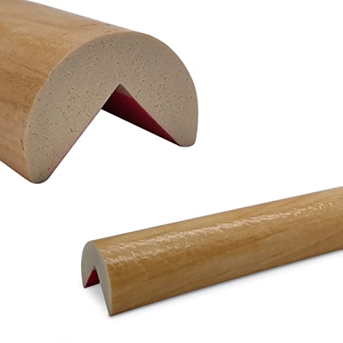 Betriebsausstattung24 Eckschutzprofil Typ A - Länge: 1,0 m - Material: hochflexiblem Polyurethan-Schaum - Selbstklebend - Farbe: Holzoptik natur - Kantenschutz von Betriebsausstattung24